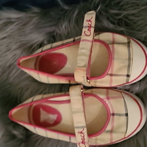 COACH Margot Tattersall Slip on Flats. Size 7M - Picture 2 of 6